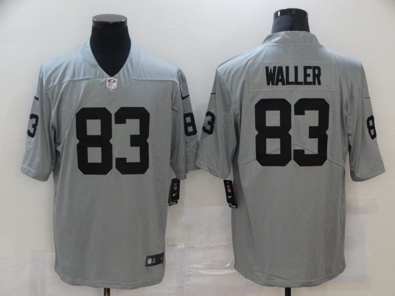 Men Oakland Raiders #83 Waller Grey Nike Vapor Untouchable Limited 2020 NFL Nike Jerseys->chicago bears->NFL Jersey